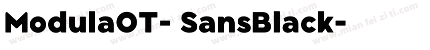 ModulaOT- SansBlack字体转换